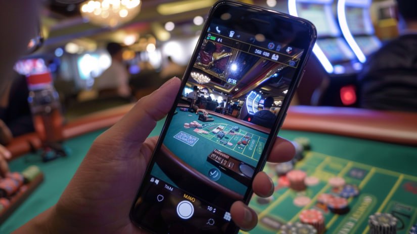 Filipino player accessing jiligm Live Casino on a mobile browser